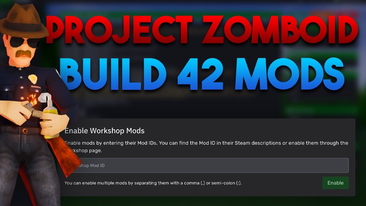 Как установить моды в многопользовательском режиме Project Zomboid Build 42 (руководство по настр...