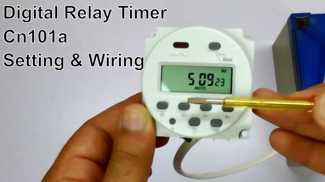 digital timer switch setting with wiring for incubator cn101a