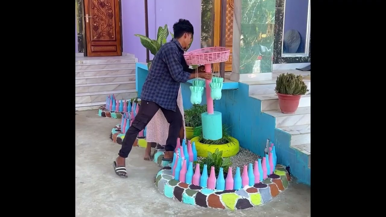 Tire & Bottle Garden Design _ From Waste to Wow! Colorful Eco-Friendly Garden Decoration