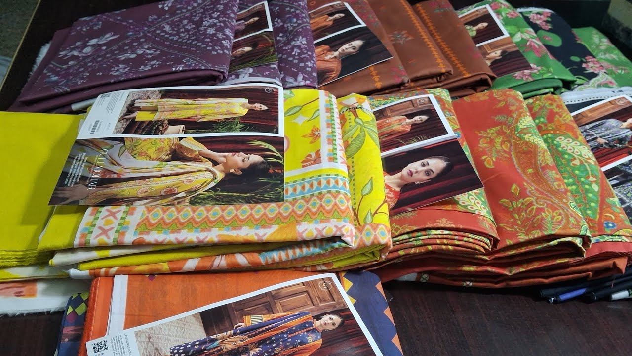 GOLMOHAR🤎BY GULJEE🧡DIGITAL PRINTED THREE PIECE WITH VOIL DUPATTA #fashion 