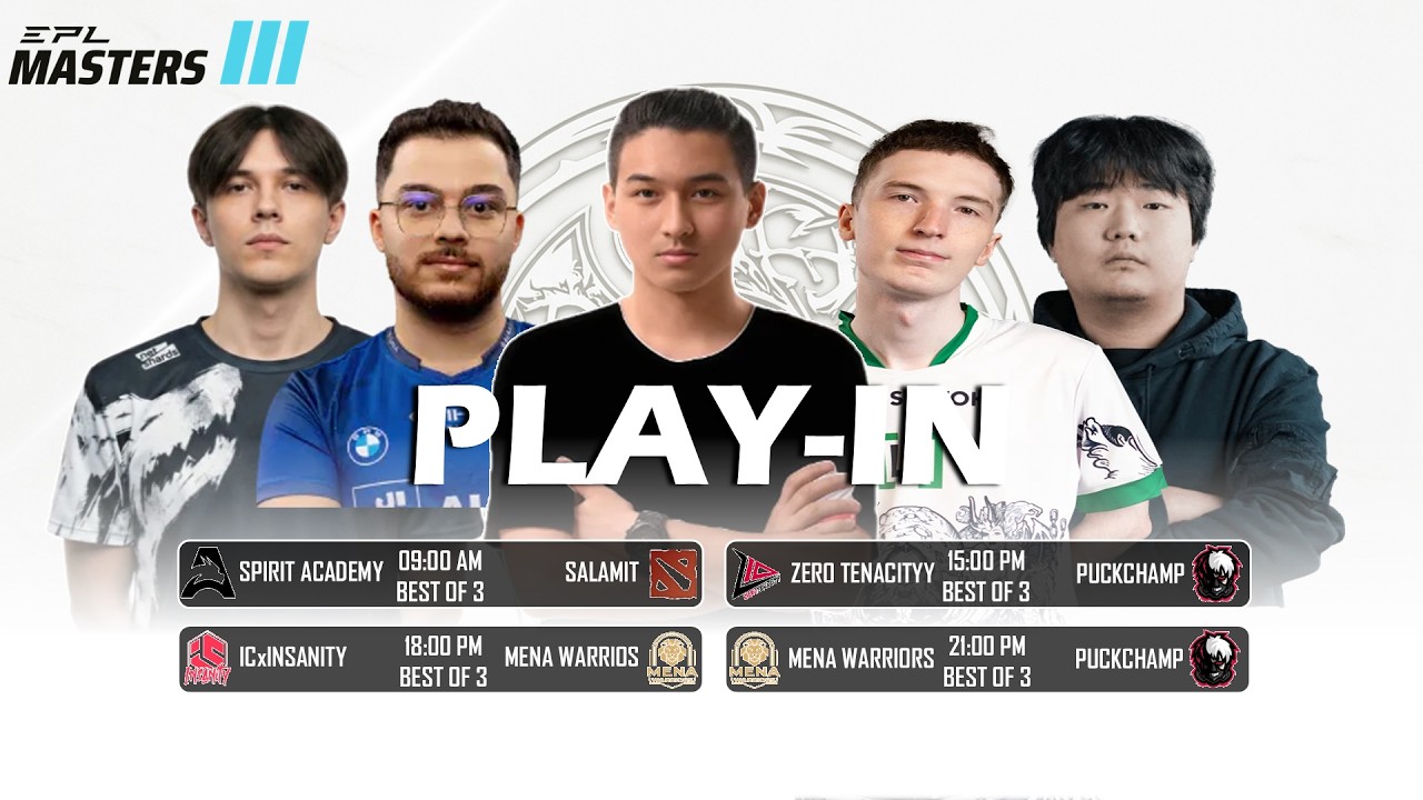🔴[LIVE] PUCKCHAMP vs MENA WARRIORS | Bo3 | PLAY-IN | EPL MASTERS III #dota2live