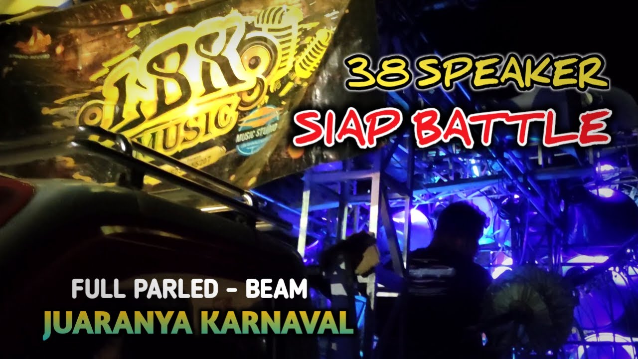 38 speaker siap battle! LBK MUSIC Sound jarak jauh juaranya karnaval wringintelu 2023