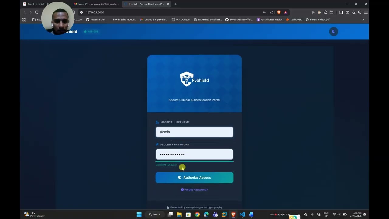 RxShield: Secure Prescription System Demo | PKI, FastAPI, Cryptography