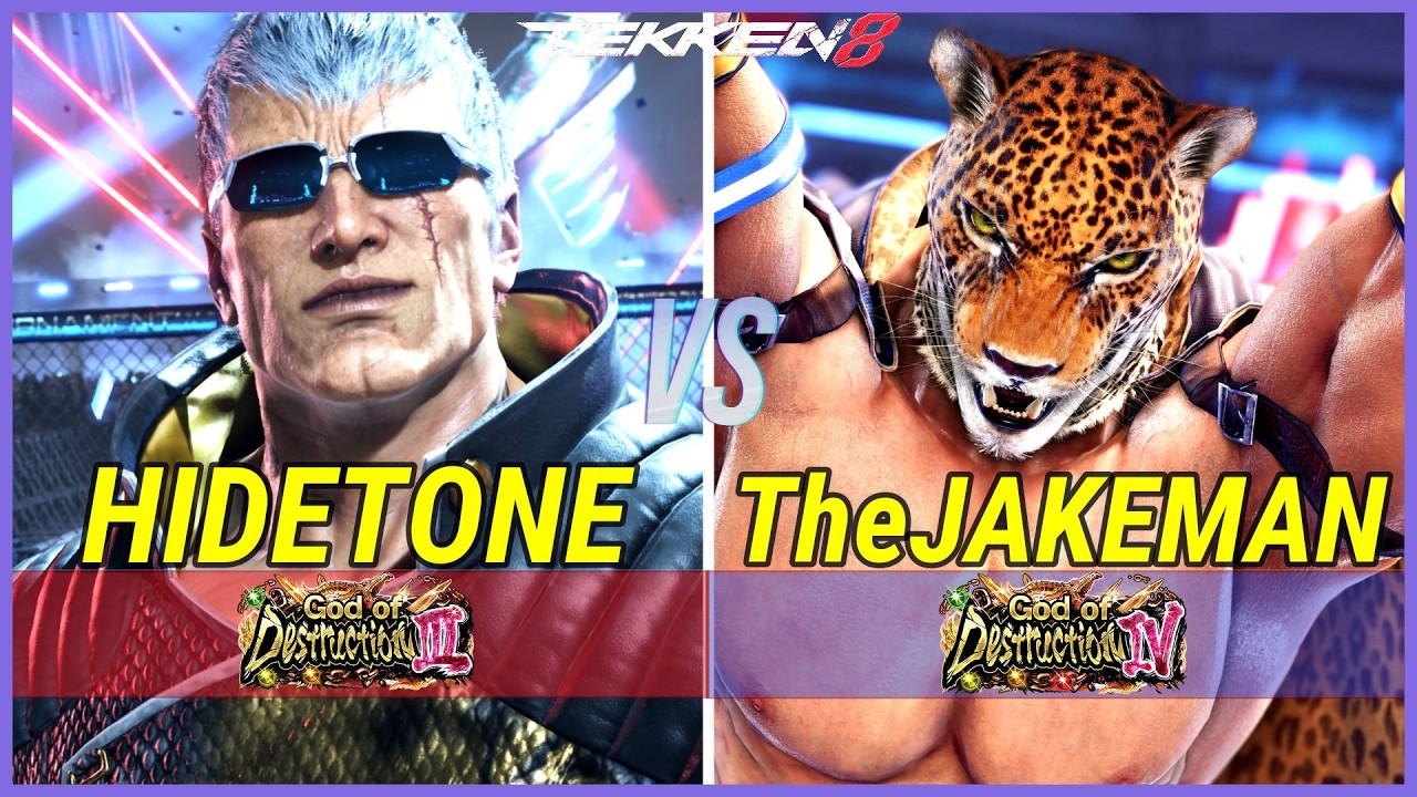 Tekken 8 (Season 3) | HideTone (Bryan) vs The Jakeman (King) High Level Gameplay