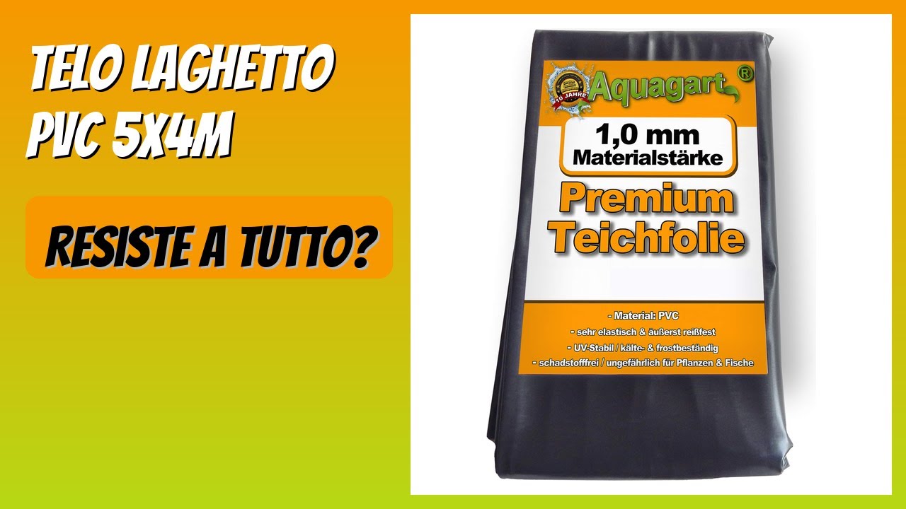 RECENSIONE (2025) : Telo laghetto PVC 5x4m. DETTAGLI