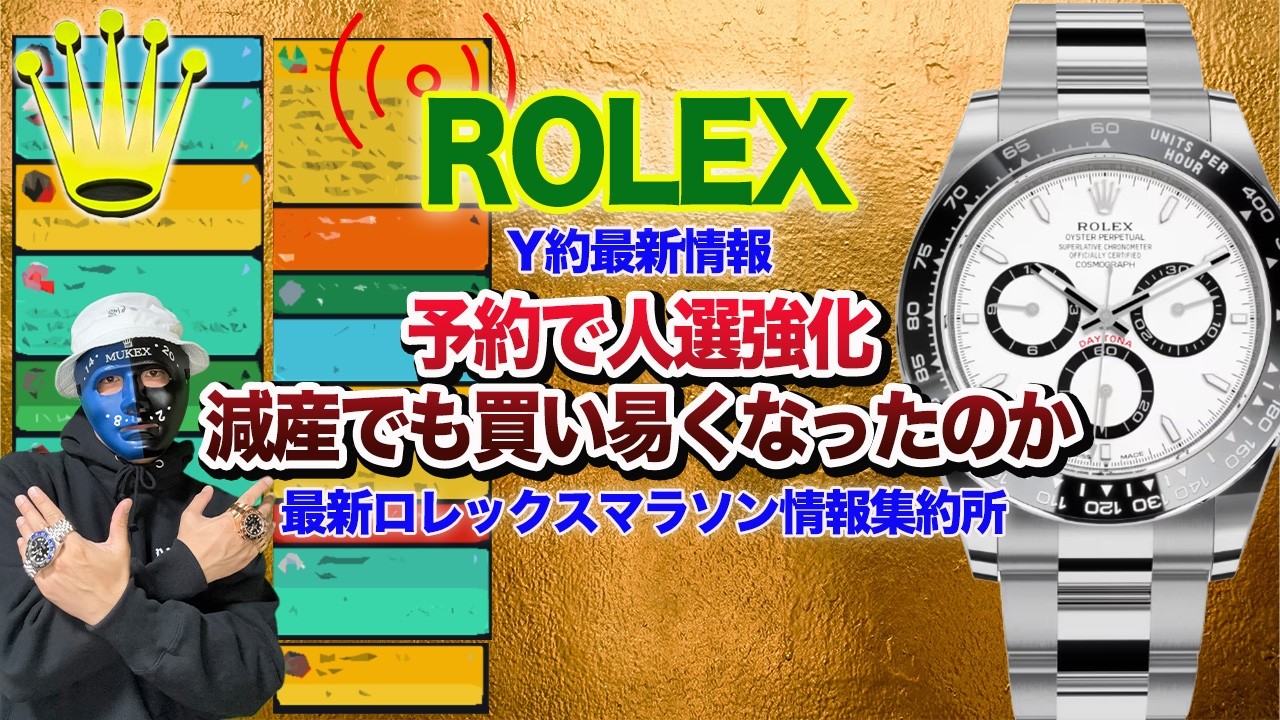【ロレックス】予約連絡で人選強化！ロレックスは買い易くなったのか Rolexマラソン情報収集※病み上がりシフト#rolex