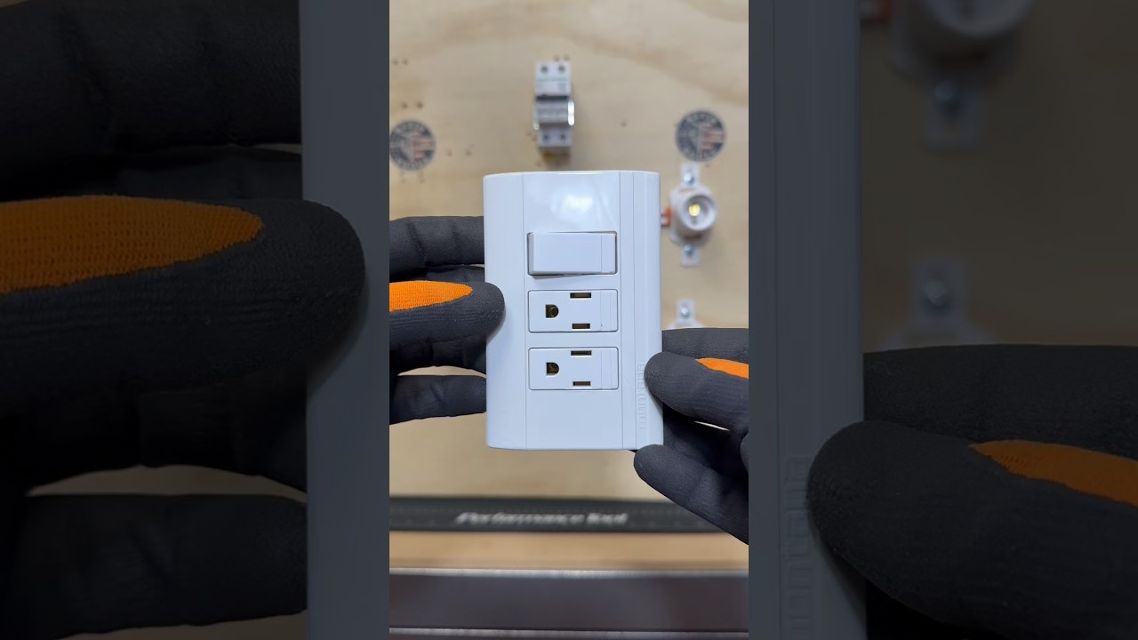 Cómo conectar un apagador y dos contactos ￼#electricista #electricidad #cable