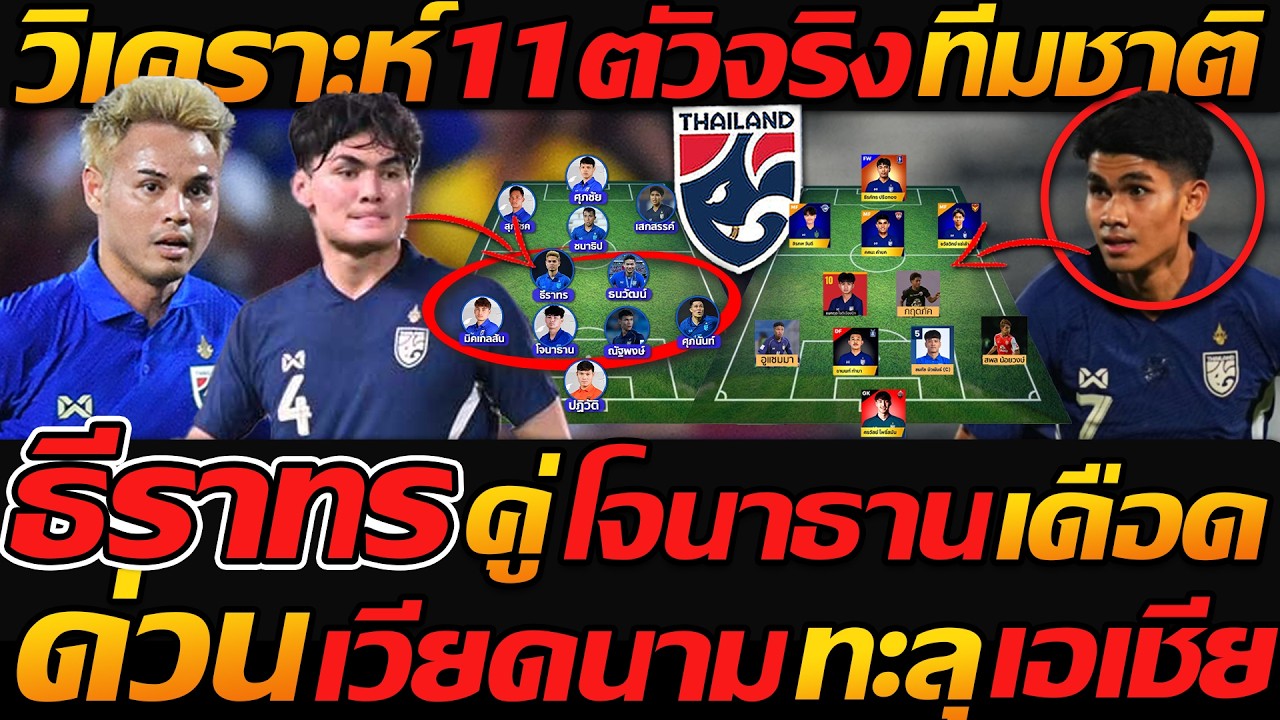 #ด่วน ธีราทร จับคู่ โจนาธาน 11ตัวจริงทีมชาติไทย !! เวียดนาม แรงเข้ารอบ เอเชีย - แตงโมลง ปิยะพงษ์ยิง