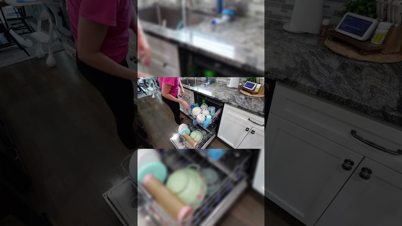 Satisfying Kitchen Cleaning with Real-Life Sounds | ASMR Clean with Me #cleantok