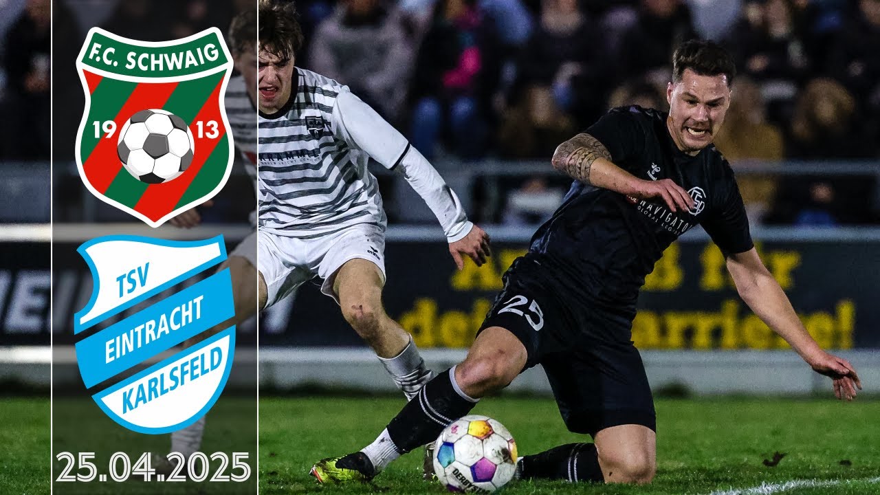 FC Schwaig vs. TSV Eintracht Karlsfeld 25.04.2025 Landesliga Südost 24/25