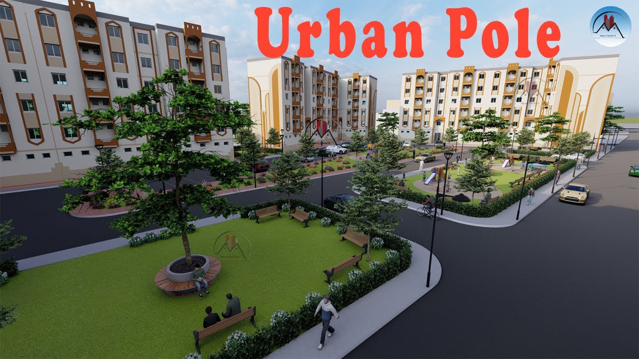 New Urban Pole rendering with lumion/ 2025 تصميم قطب حضري جديد