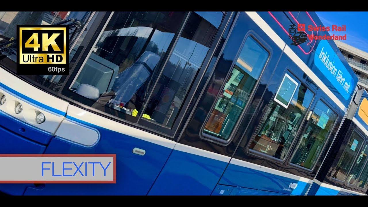 ⭐️ 4K | Flexity Tram Zurich | Exclusive Bonus Cab Ride