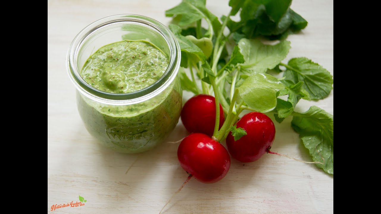 Radieschenblätterpesto -- Rezept und Anleitung