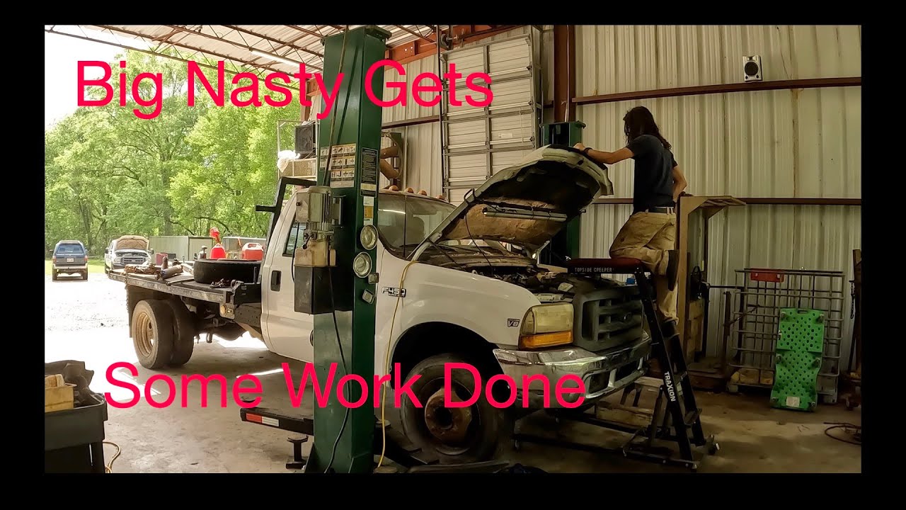 Starting Big Nasty.  Rear Main Seal, Clutch, Oil Pan  reseal & Trans