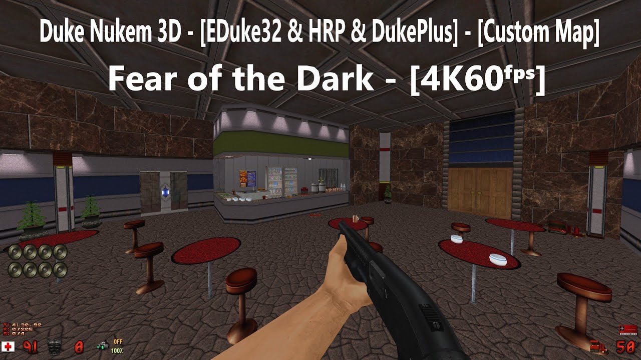 Duke Nukem 3D - [EDuke32 & HRP & DukePlus] - Map: #0020 - Fear of the Dark - [4K60ᶠᵖˢ]