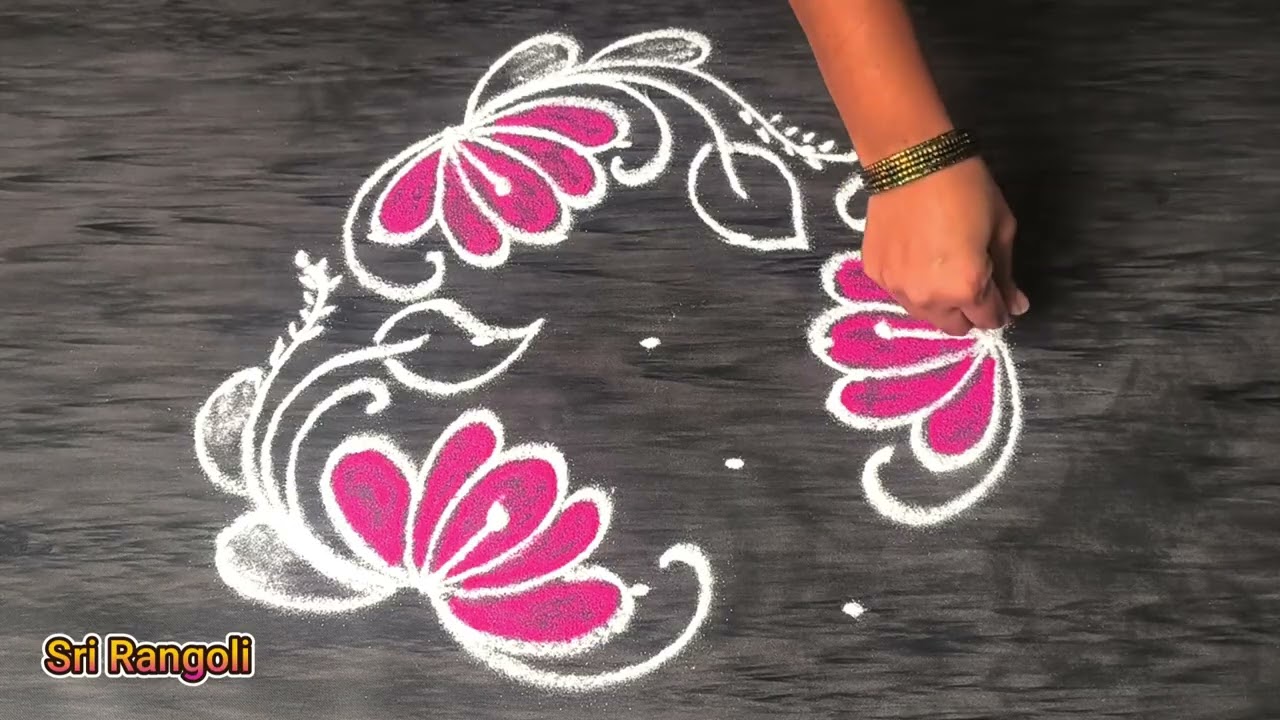 Simple Pongal Special Rangoli🌷5x3 dots Easy Sankranthi Chukkala Muggulu🌷Small Bogi Kolam Muggulu