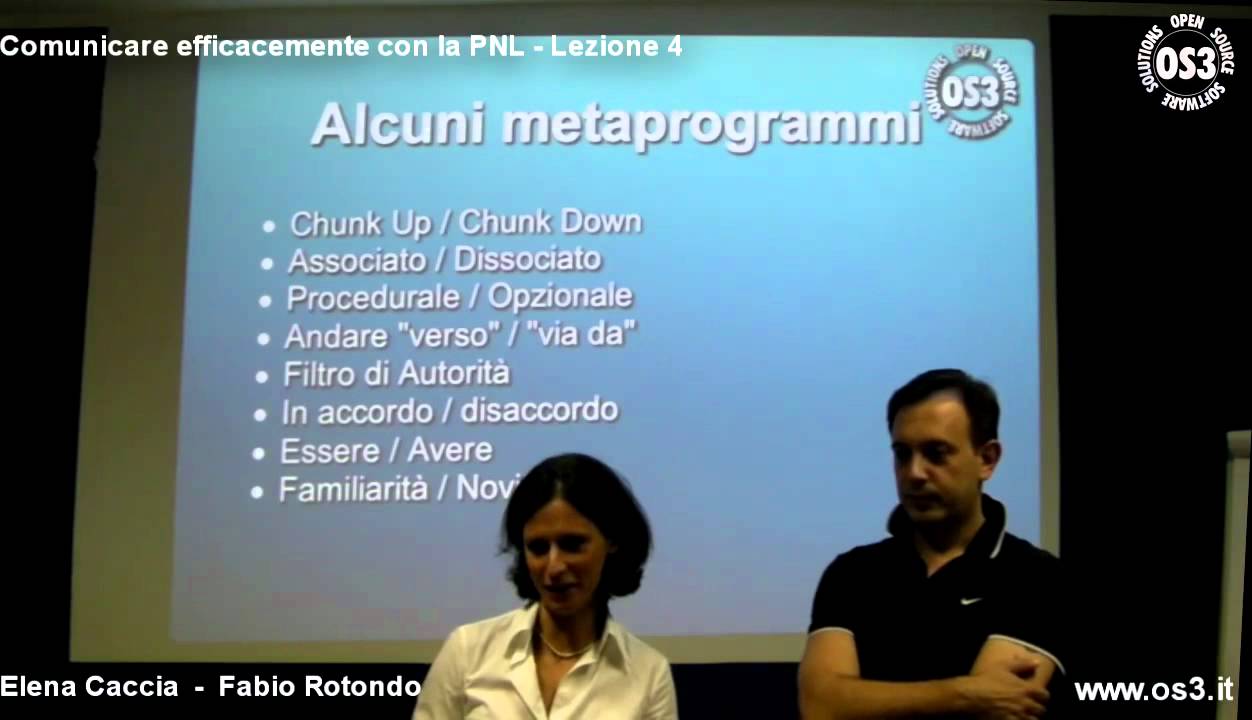 Comunicare efficacemente con la PNL - Lezione 04