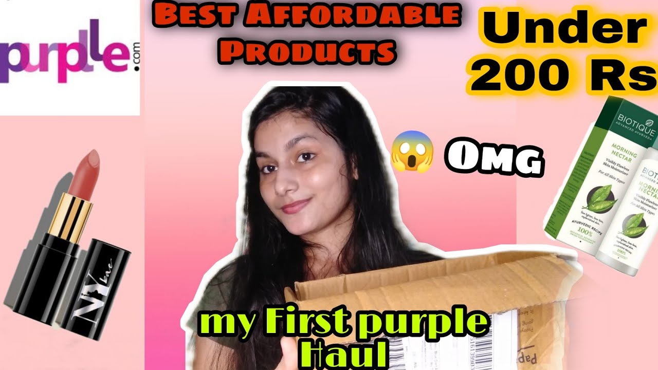 *HUGE* purple Haul Everything under 200 Rs  ||Best Affordable products ||Purple mini Haul ||