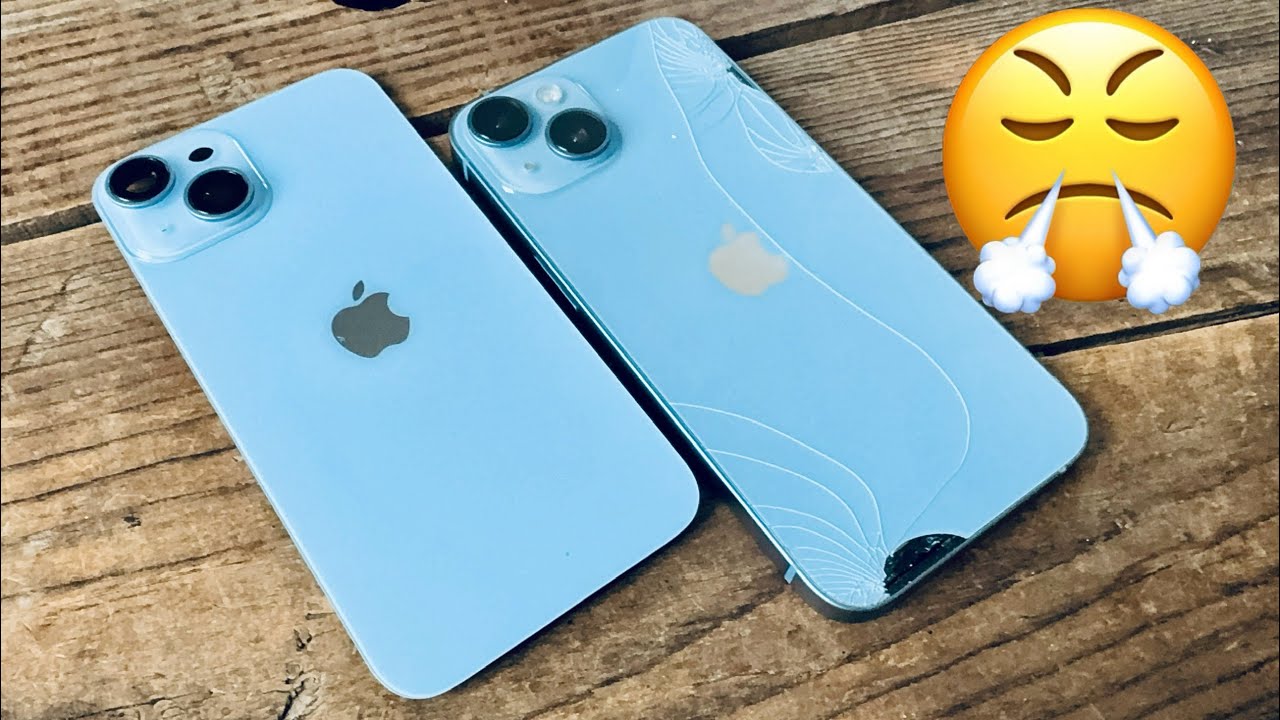 La vitre arrière iPhone 14 simple à changer mon œil c’est bien galère