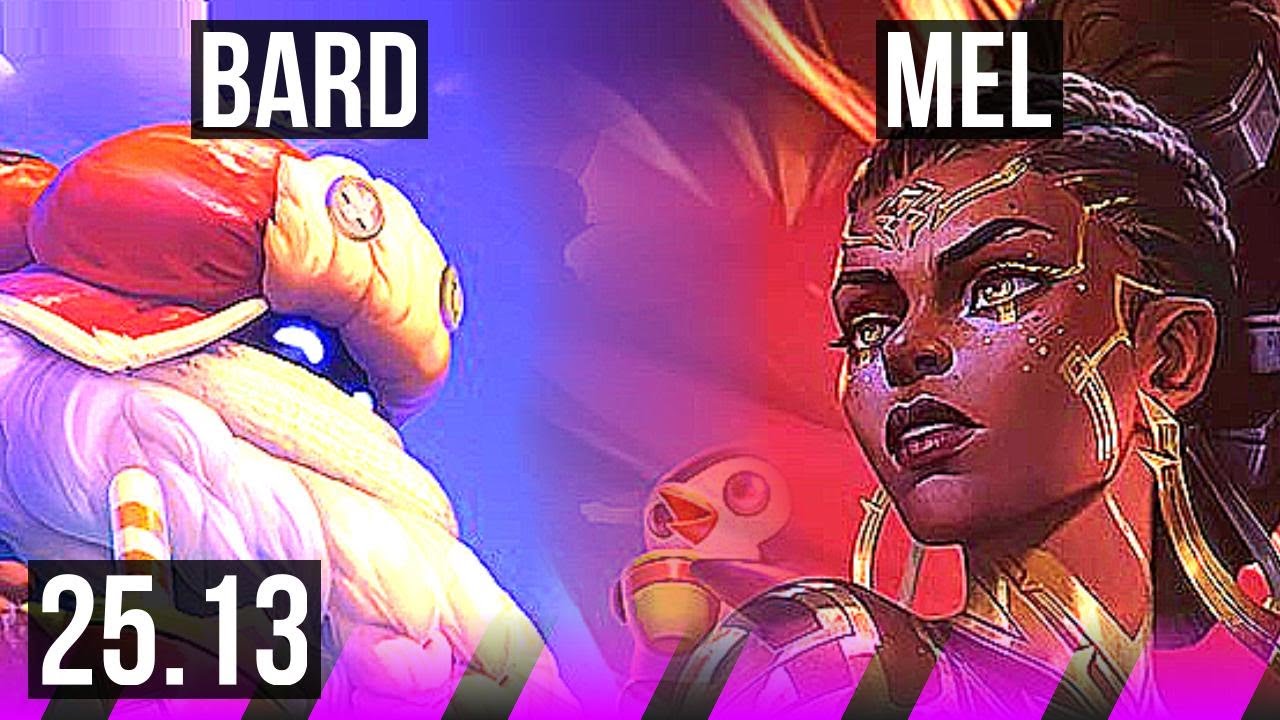 BARD & Jhin vs MEL & Sivir (SUP) | 1200+ games | EUW Grandmaster | 25.13