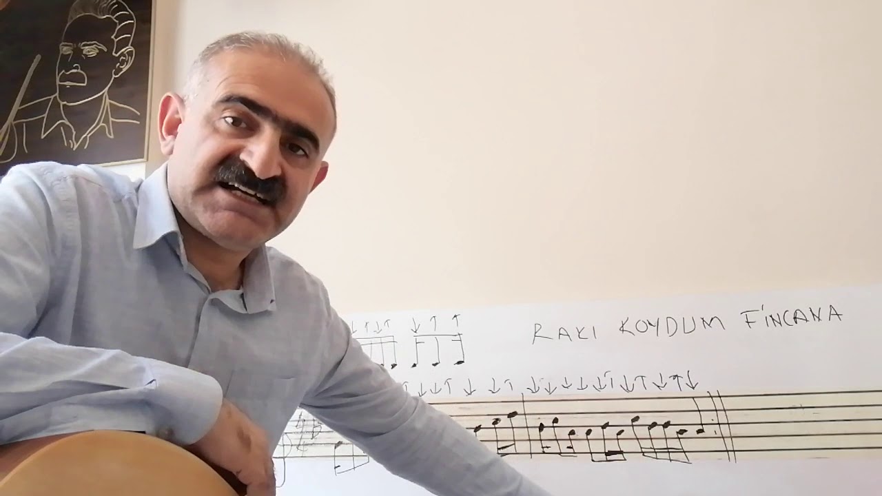 8.Dersimiz Rakı Koydum Fincana Solfej ve Çalma KISA SAP