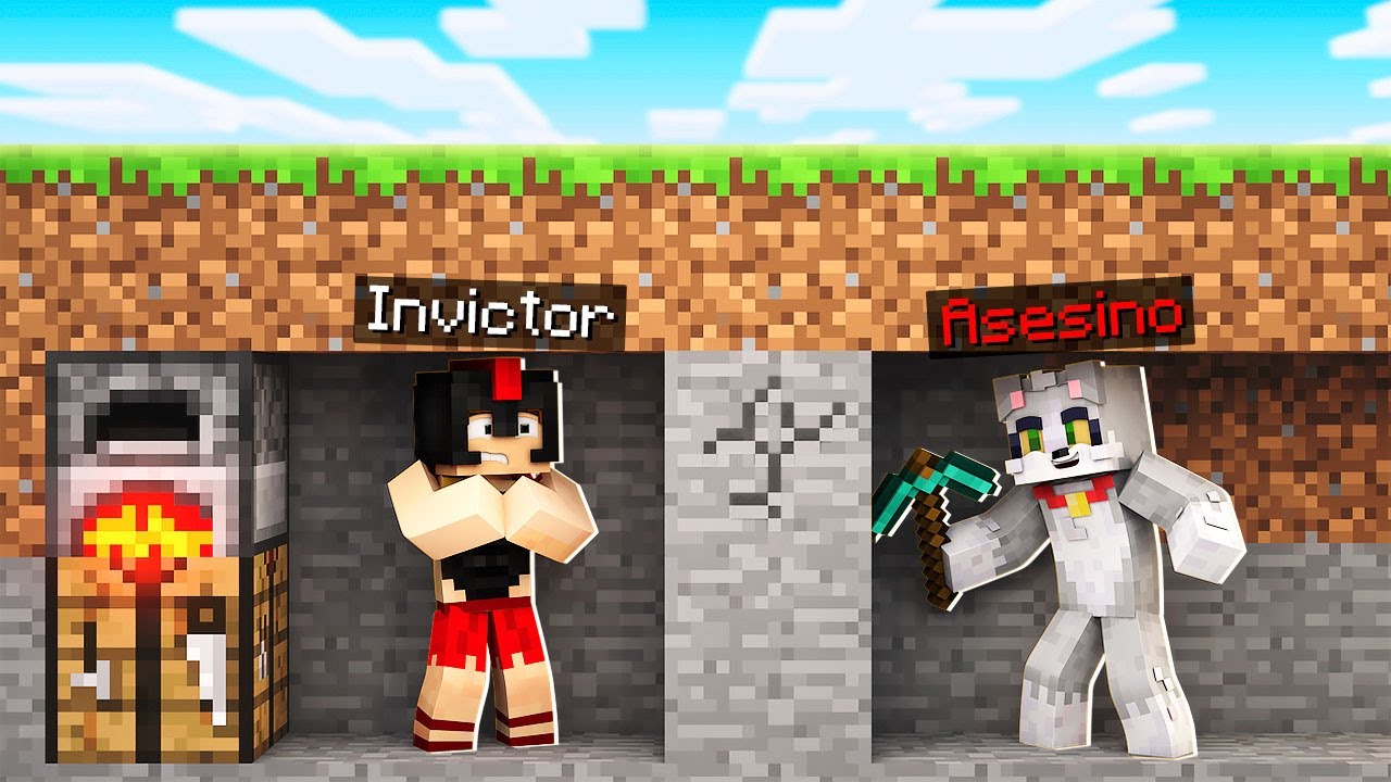 MINECRAFT: INVICTOR VS 1 ASESINO 😱🔪 MINECRAFT SPEEDRUN con ACENIX