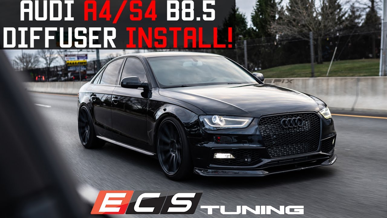 AUDI A4/S4 B8.5 ECS CARBON DIFFUSER INSTALL!