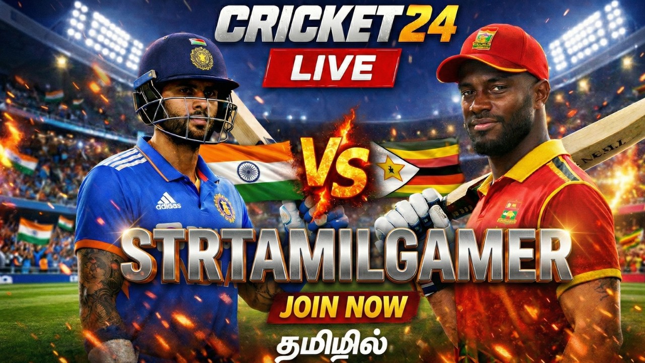 🔥INDIA vs ZIMBABWE | CRICKET 24 LIVE 🔥| Surya Kumar Fire |