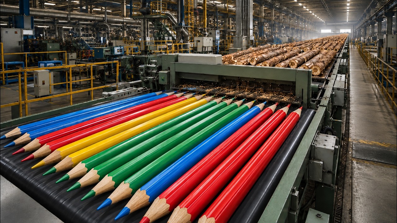 The Incredible Pencil Manufacturing Journey from Wood