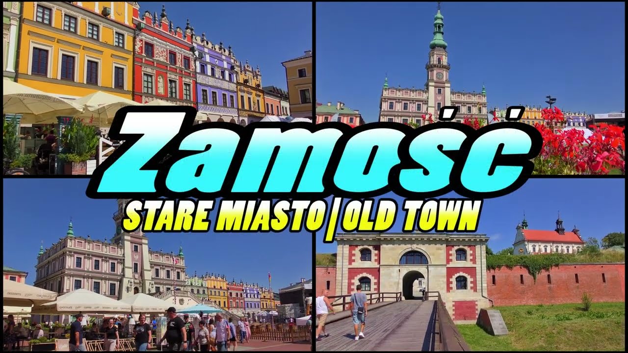ZAMOŚĆ Stare Miasto - Old Town Zamość - Poland (4k)