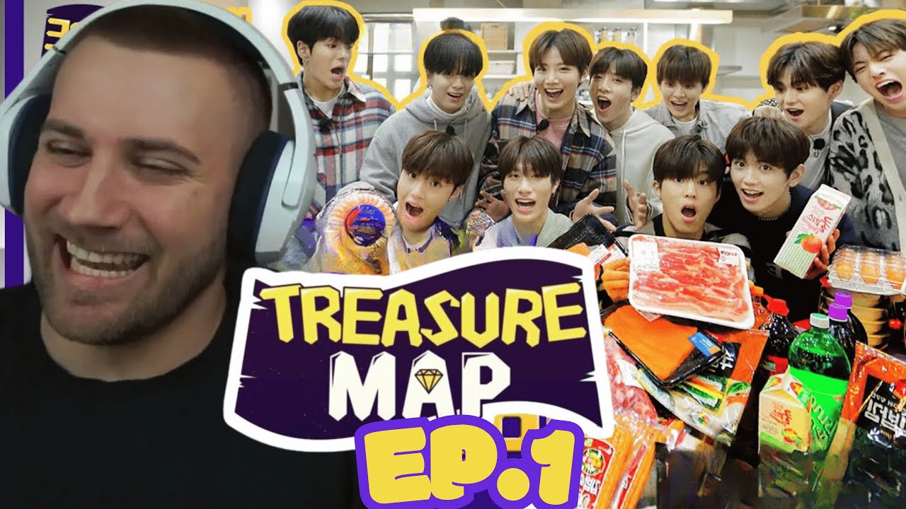 LOVE THIS ALREADY!! [TREASURE MAP] EP.1 MUKBANG - REACTION