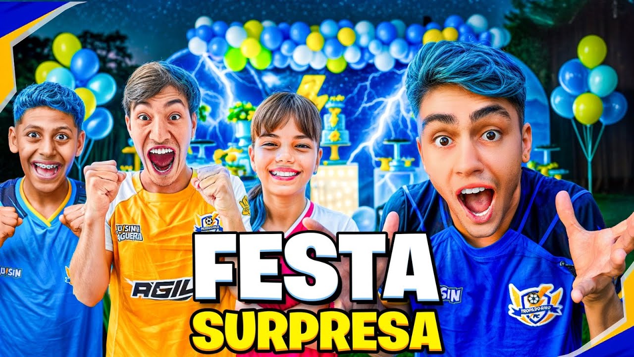A TROPA DO RAIO FEZ UMA FESTA SURPRESA PRO LUISIN! *feliz aniversario luisin!