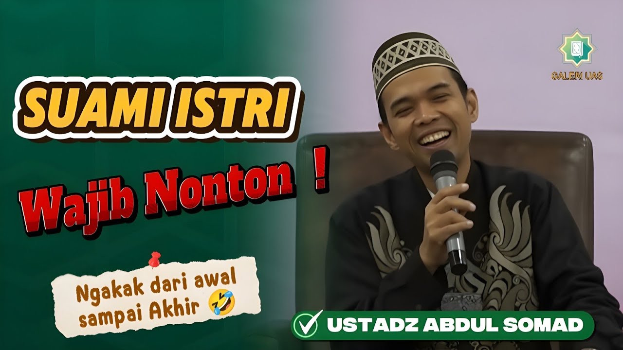 Jamaah Ketawa Pecah! Ceramah Lucu UAS Tentang Suami Istri