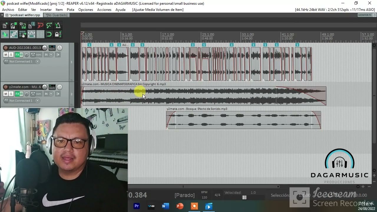 COMO LIMPIAR VOZ  EN REAPER PARA PODCAST - DAGARMUSIC