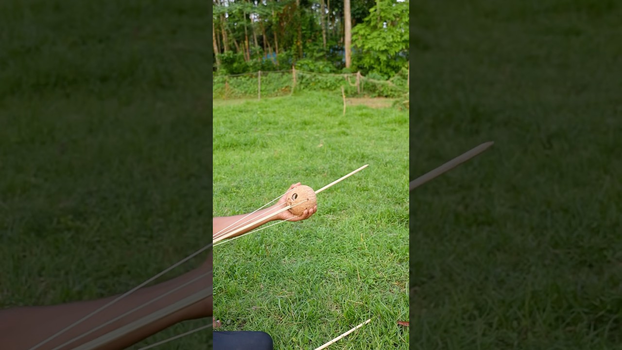 DIY Coconut Shell Craft with Bamboo #Coconuts #Creations