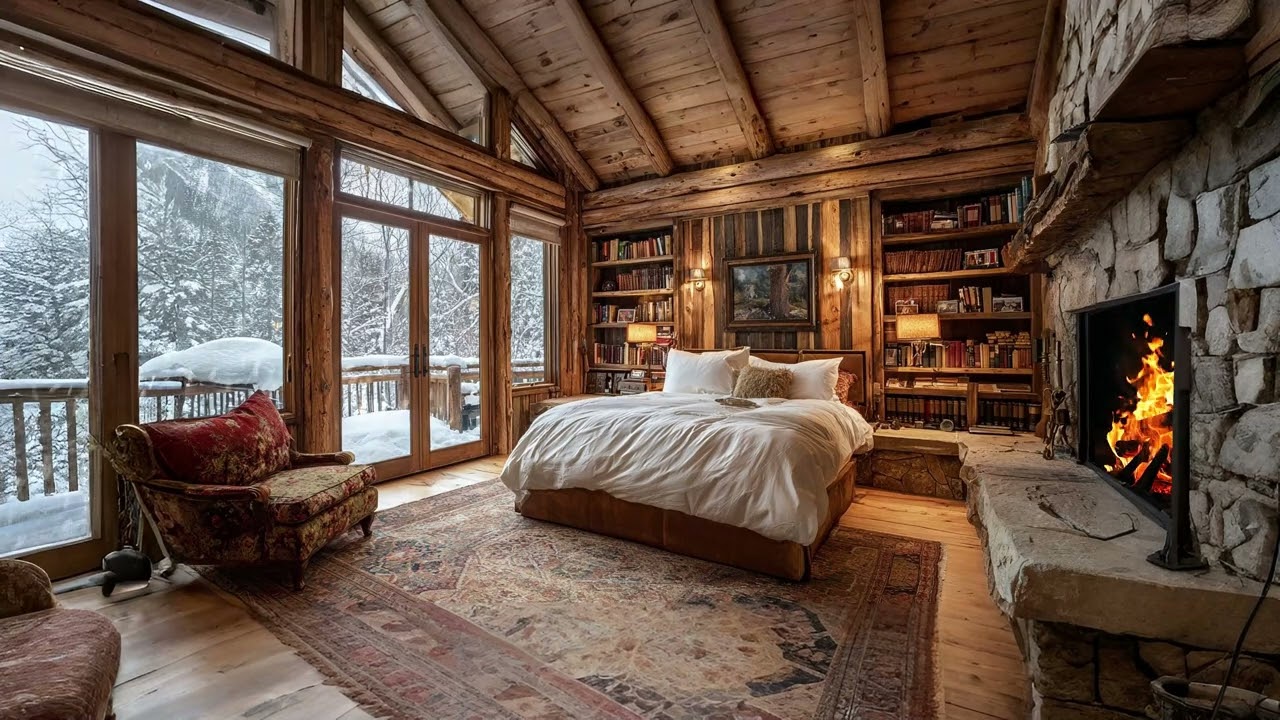 Crystalline Snowfall and Arctic Winds – Dreamy Winter Soundscape for Peaceful Nights