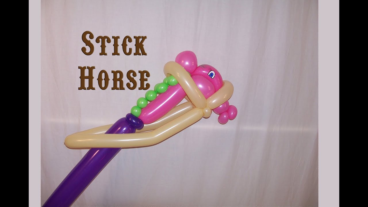 Learn how to make a balloon animals Stick Horse using balloon twisting