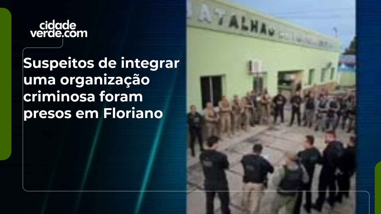 Suspeitos de integrar uma organização criminosa foram presos em Floriano