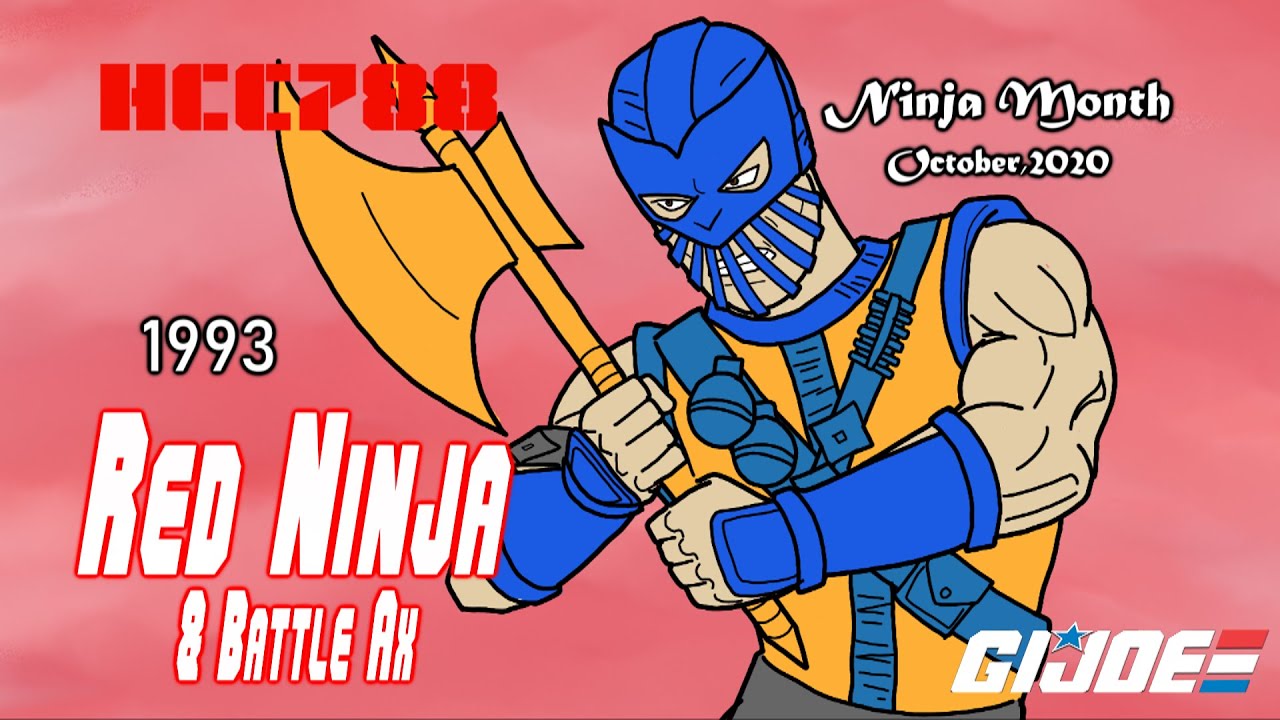 HCC788 - 1993 RED NINJAS и BATTLE AX - обзор G.I. Joe Ninja Force!