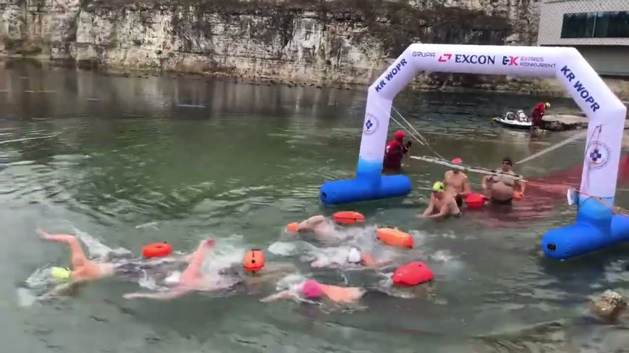 #Zakrzowek kapielisko w Krakowie#Ice Cup Poland w Pływaniu Zimowym#Ice Cup  Poland in WinterSwimming
