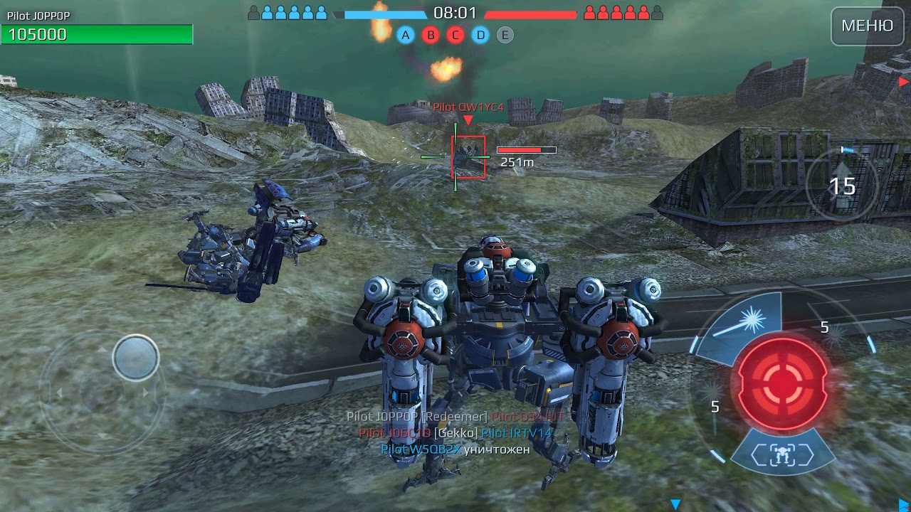 War Robots test server 3.7.0(414) Falcon 3 Heavy Slots