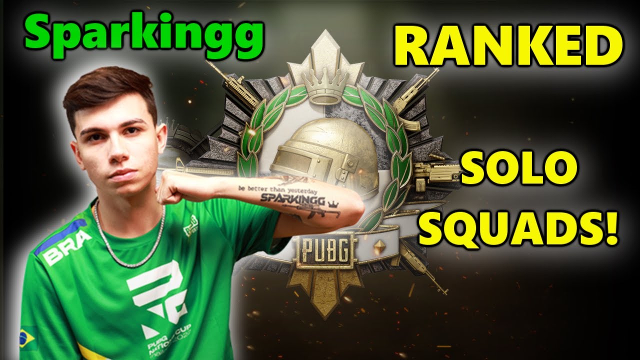 Sparkingg - SOLO SQUADS! - PUBG RANKED