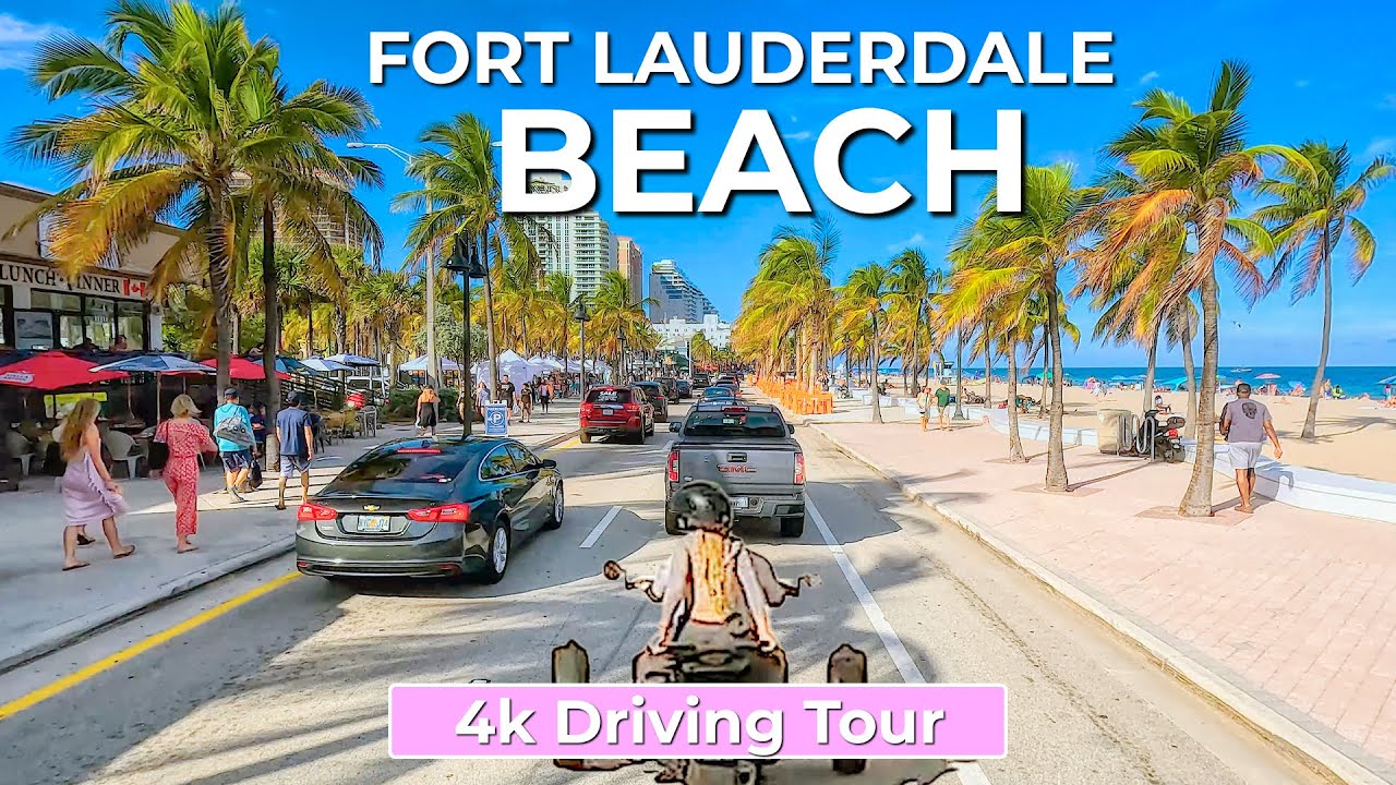 FLORIDA SCENIC DRIVE 4K - Driving from Sunny Isles to Hillsboro Inlet, Florida