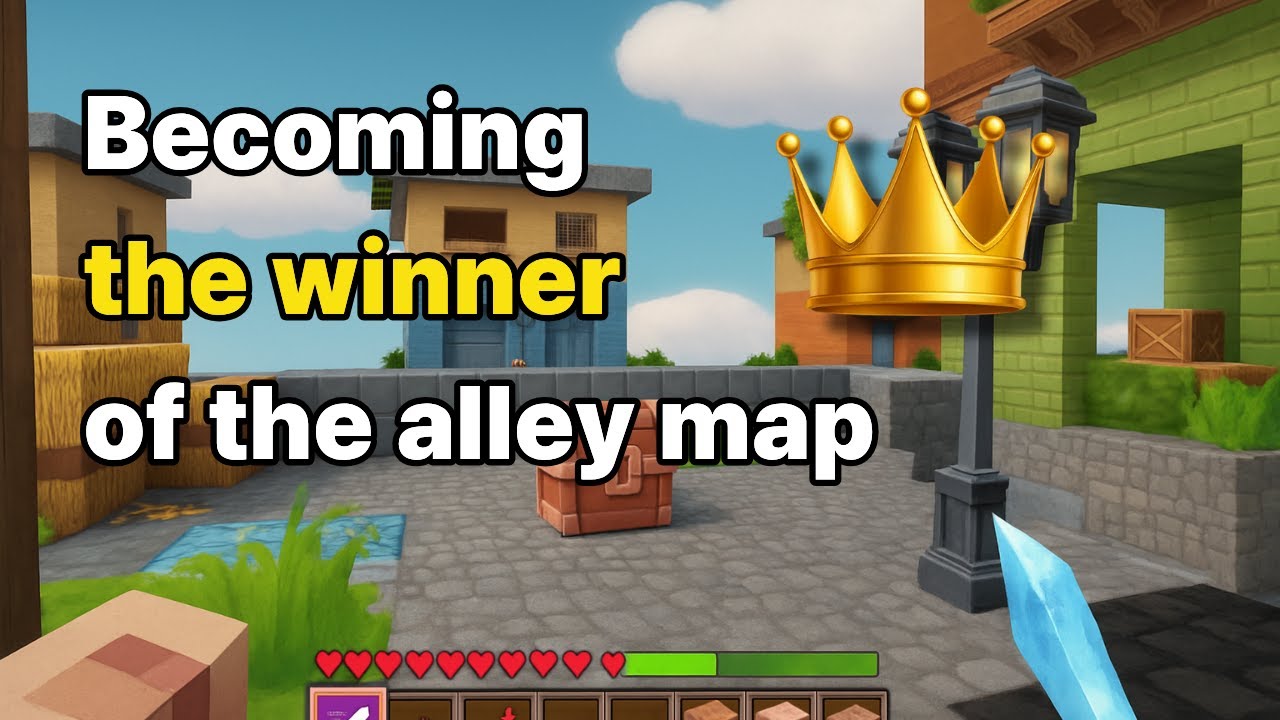 Dominating the alley map. #skywars #minefun
