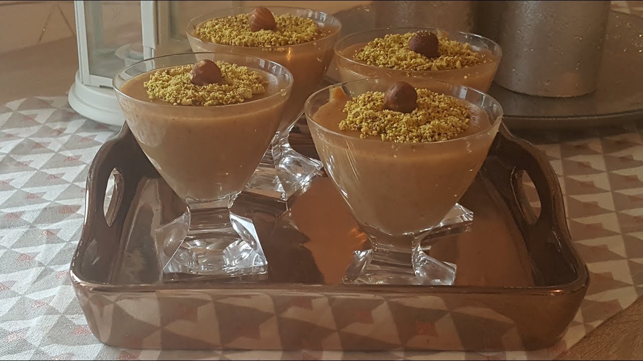 Crème Assida tunisienne aux noisettes - عصيدة البوفريوة التونسية