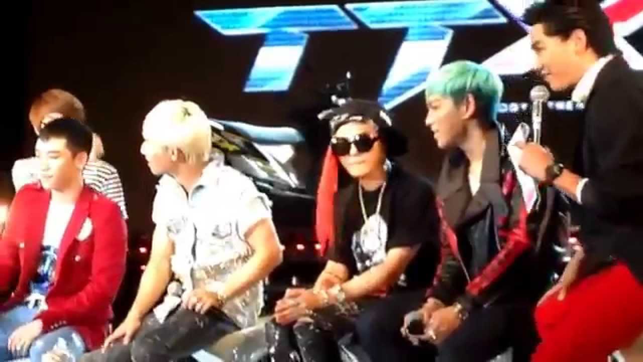 [HD][Fancam] 120328 BIG BANG speaks Thai บิ๊กแบงพูดไทย
