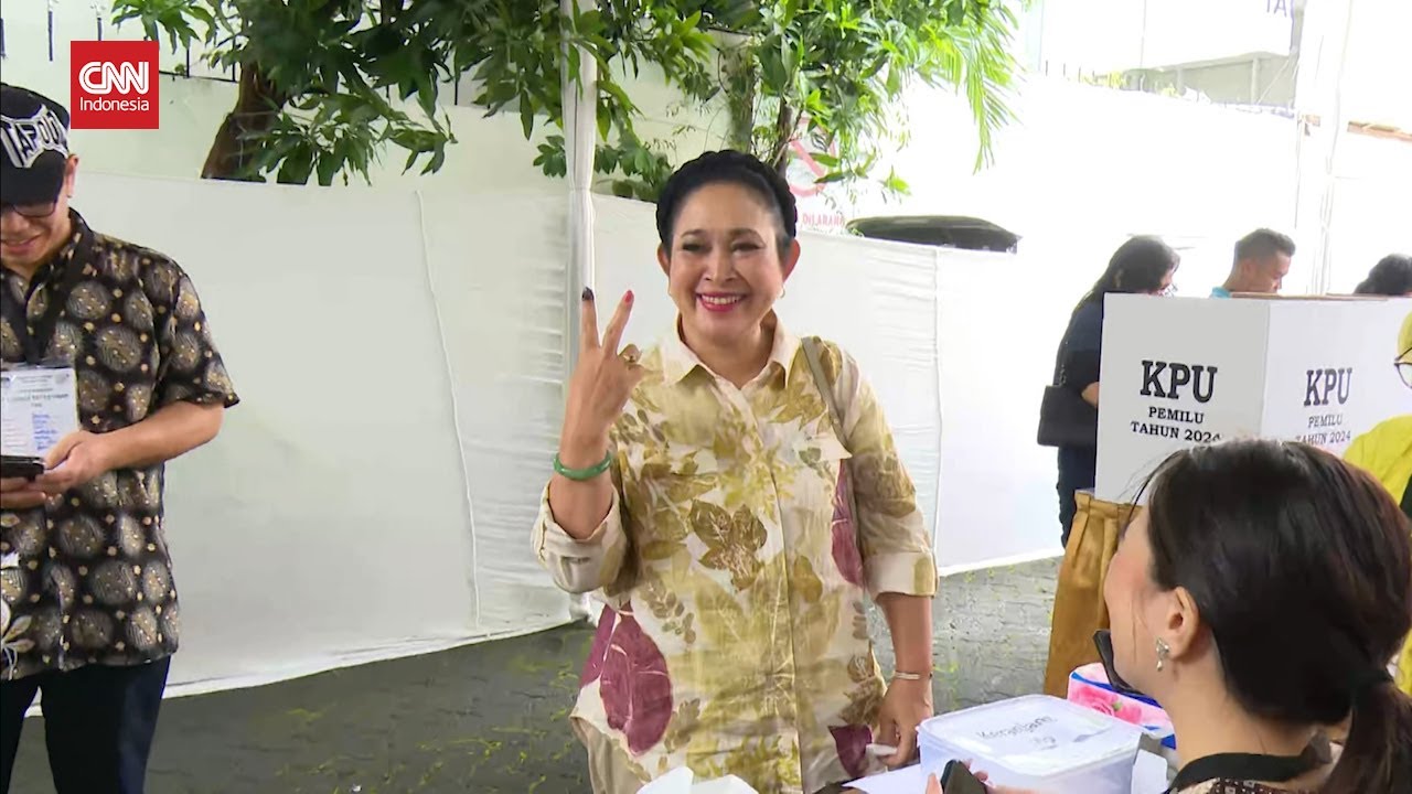 Titiek Soeharto Beri Salam 2 Jari Usai Nyoblos di Gondangdia