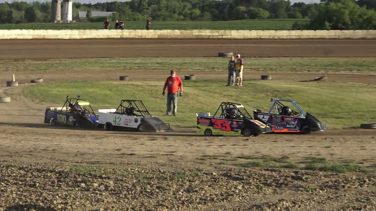 Mini Wedge 5-10 Heat Race at Mid Michigan Raceway Park, Michigan on 06-23-2023!!