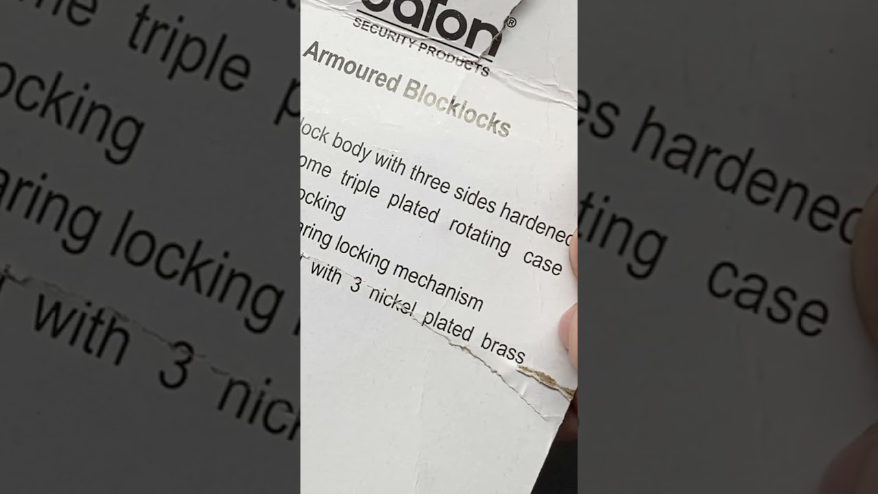 Intimidating Baton Block Lock