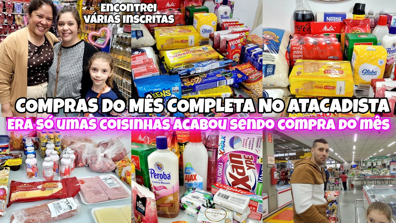 COMPRAS DO MÊS COMPLETA NO ASSAI ATACADISTA | ERA SÓ UMAS COISINHAS VIROU COMPRA DO MÊS | VLOG